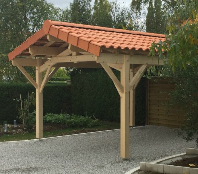 Auvent bois 11